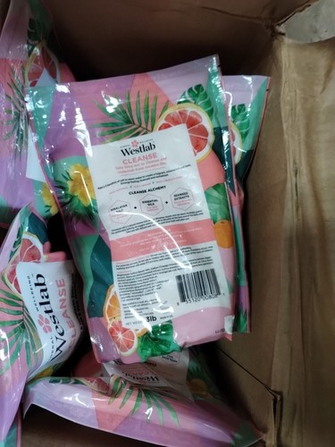 3 libras sales de Epsom del Himalaya hierba de limón rosa pomelo baño vegano limpieza Westlab - Imagen 7 de 7