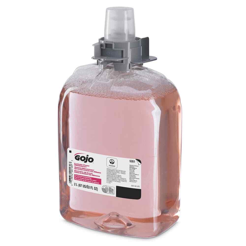 GOJO 5261-02 Hand Cleaner Soap: 2 L Foam Refill for Dispenser