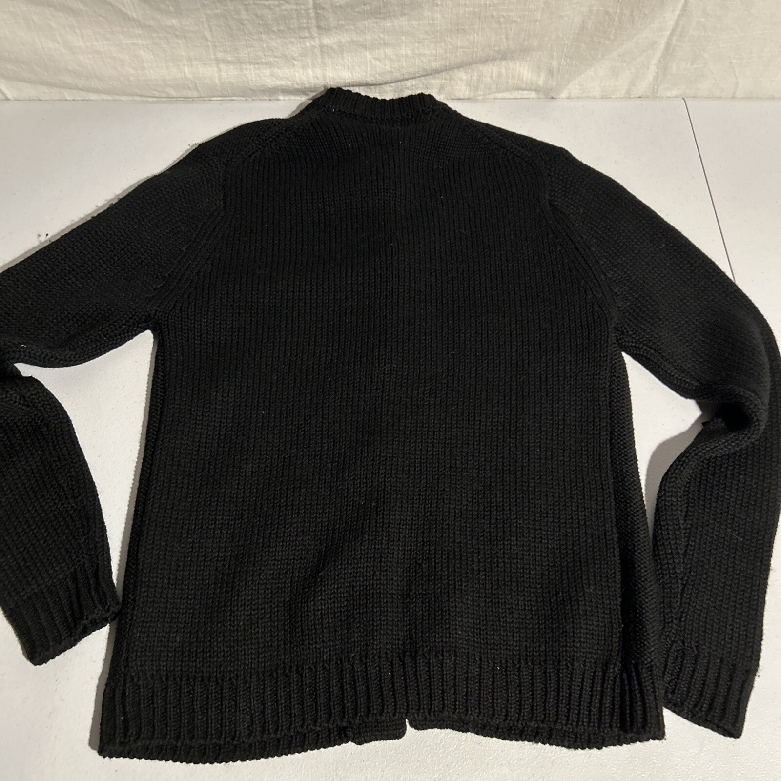 Vtg Women’s Solid Black Button Cardigan Sweater C… - image 13