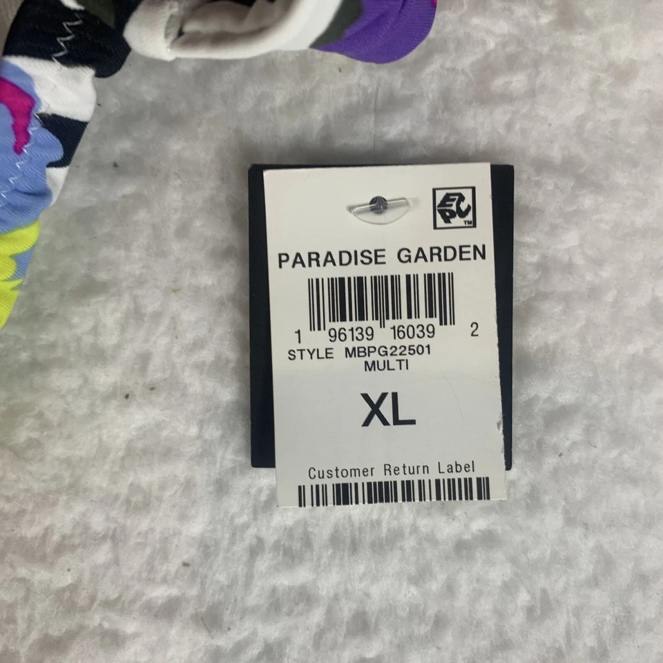 Bar III Bikini Bottom Womens XL Multicolor Floral Paradise Garden Tab-Side S9459 - Image 2 of 4