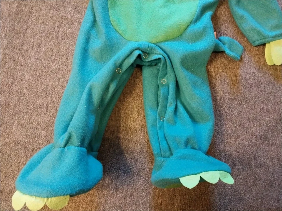 Disfraz de Halloween Incharacter Dragon para niño pequeño color verde azulado, verde y naranja Foto 3 de 4