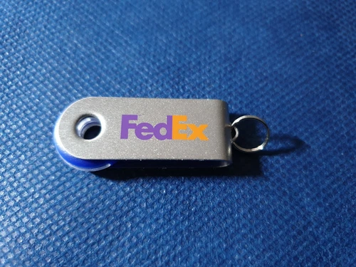 Werbeartikel - hochwertiger Muster USB-Stick Schlüsselanhänger - FedEx
