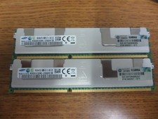 Lot of 2 Samsung 16GB 4Rx4 PC3-8500R M393B2K70DM0 RAM 32GB 
