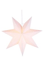 Star Bobo Papier Weihnachts Advents Fenster Leucht HäNge Stern Weiß Ø 34 Cm E14