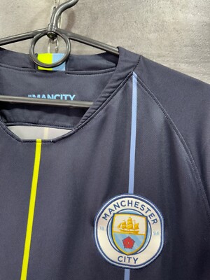 MANCHESTER CITY 2018 2019 AWAY FOOTBALL SHIRT SOCCER JERSEY