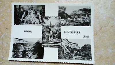  CPSM. BAUME LES MESSIEURS JURA Cascade Abbaye - Hôtel des Grottes et des Roches
