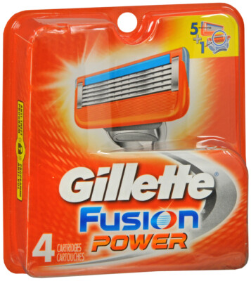 GILLETTE FUSION POWER REFILL 4CT 