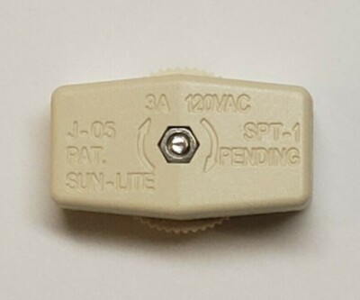IVORY IN LINE LAMP SWITCH FOR SPT-1 LAMP CORDS NEW 30053J | eBay