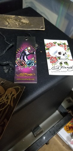 ED HARDY CLOTHING TAGS GREAT MAN CAVE OR ROM WALL ITEMS - Picture 15 of 15
