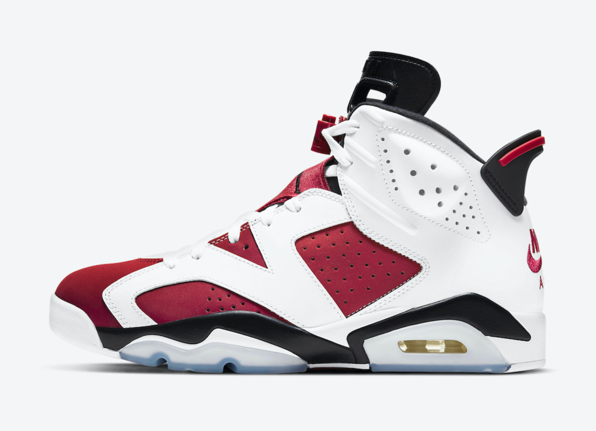 R*E様 NIKE AIR JORDAN 6 CARMINE Nike Air Jordan Retro 6 VI Carmine 2021 OG Red Black White Mens