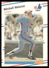 1988 Fleer #199 Mitchell Webster