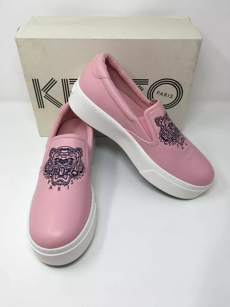 KENZO Tiger Slip On Platform Sneakers Pink UK 6.5 EU 40 eBay