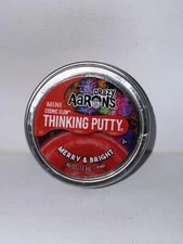 CRAZY AARON'S Mini Thinking Pty ~ USA~ Merry and Bright COSMIC GLOW Tin ~ SEALED