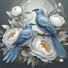 Peony Bird AI Digital Art .jpg