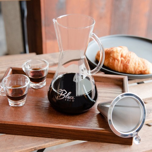 Blue Brew BB1011 Pour Over Coffee Brewer with Carafe & Permanent Filter - Picture 9 of 9