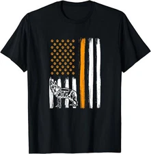 NEW LIMITED Thin Orange Line Dog Handler SAR K9 Search And Rescue T-Shirt