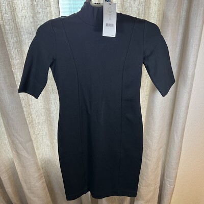 NEW DKNY mock neck mini dress XXS
