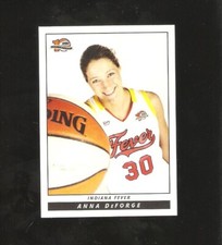 anna deforge, 2006 wnba base card,nebraska,fever #14