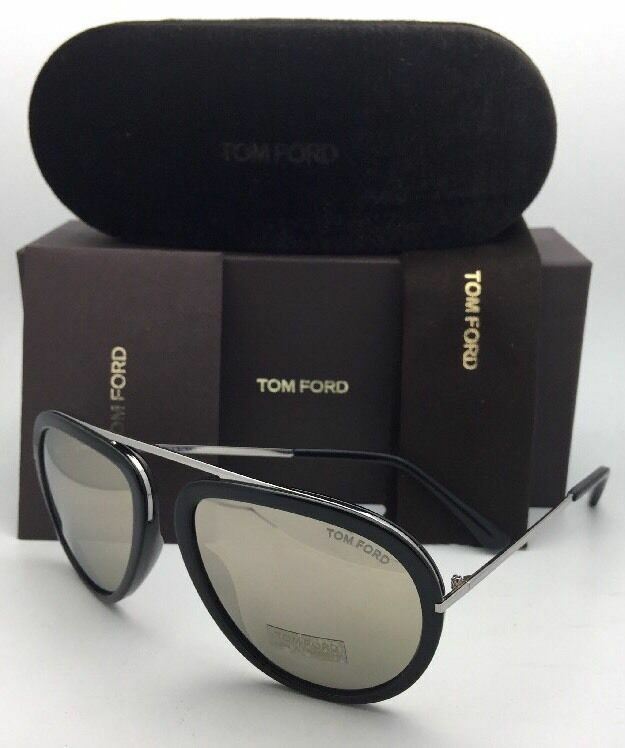 New TOM FORD Sunglasses STACY TF 452 01C 57-16 Black 