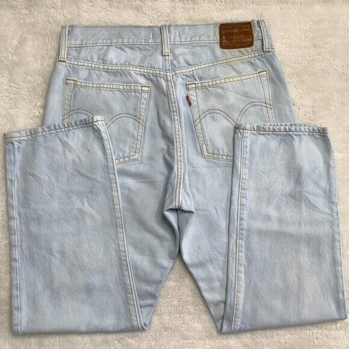 Levi's Women's Wedgie Straight Big E Premium Light Denim Jeans Size 30 x 25.5" - Picture 8 of 16