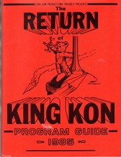KING KON Return Of 1985 Program Book DETROIT AREA Convention Comic Book Fanzine