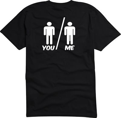 T-Shirt Herren - JDM / Die cut - You vs. Me - Wer hat den längeren? -DE7009