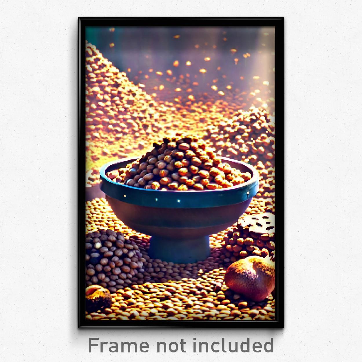Pixel Art Poster - Nutty Dump (8 Bit Psychedelic Trippy Weird Video Game Print)