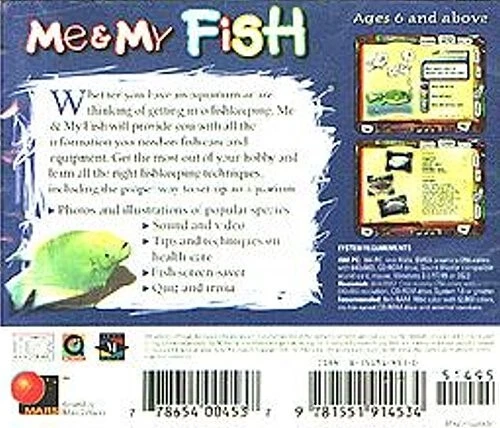 Me & My Fish (Ages 6+) (CD, 1997) for Win/Mac - NEW CD in SLEEVE - Image 3 of 3