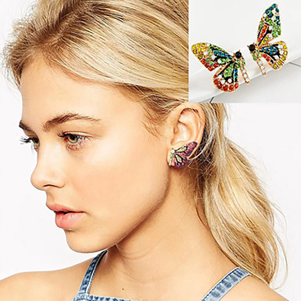 Titanium cheap butterfly earrings
