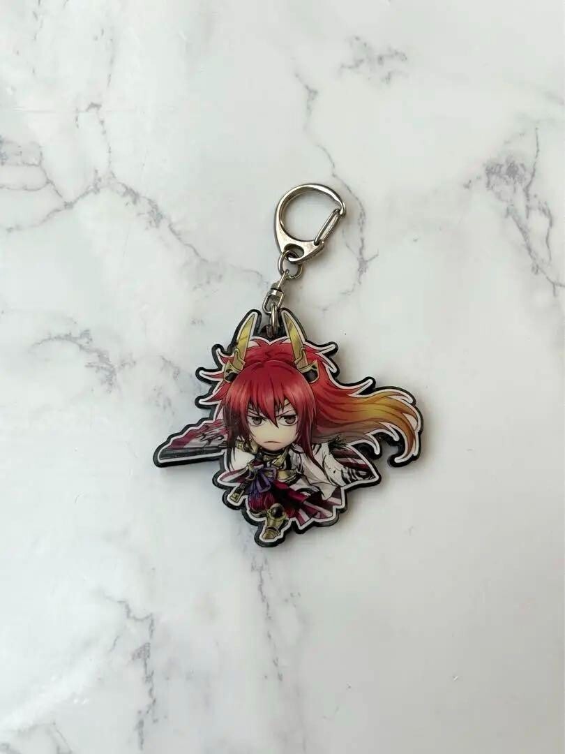 Japanese anime Samurai Warriors keychain Mitsunari Ishida