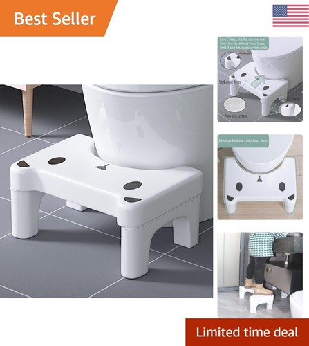 Toilet Stool for Adults - 7 Inch Height - Durable & Stable - Non Slip Step Stool