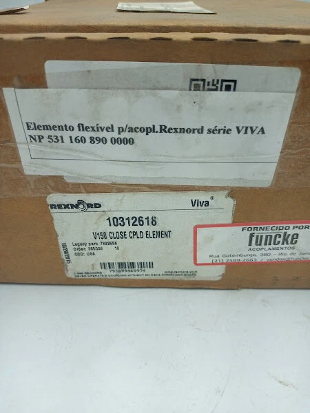 Acoplamento Rexnord V150-245 53Nm 39ft-IB 468IN M10 4Q-15 - Image 2 of 4