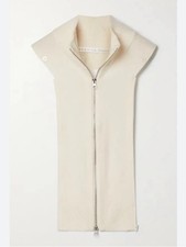 Veronica Beard Uptown Cashmere Dickey Zippered in Ivory NWT Size 00-14
