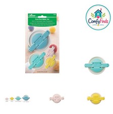 Pom Pom Maker Set 4 Pieces Multicolor Sizes 1 3/8 to 3 3/8 Inch Yarn Craft Tool
