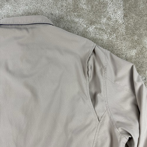 Polo Ralph Lauren Mens Jacket XL Khaki Full Zip Bomber Harrington Lined vintage - Picture 13 of 21