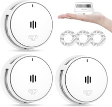 x3 Wisualarm Standalone Smoke/Fire Alarms 10 Years Battery