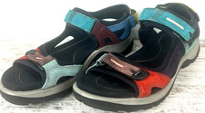 ECCO Yucatan Womens 9 - 9.5 Sport Sandal Hiking Offroad Suede Multi Color