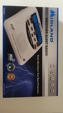 Midland WR-120 Emergency Weather Alert Radio with Alarm Clock - White