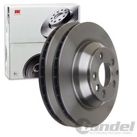 2X Nk Bremsscheiben 358Mm BelÜFtet Hinten Passend FÜR Audi Q7 Porsche Cayenne