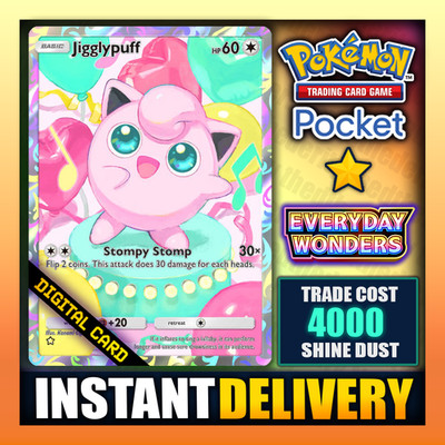 Pokemon TCG Pocket - Jigglypuff - Full Art   Everyday Wonders - Englisch - Schnell  