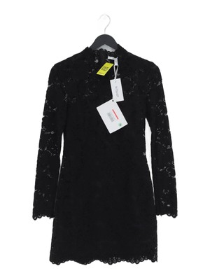 Derek Lam 10 Crosby Damen Minikleid XS Schwarz Nylon