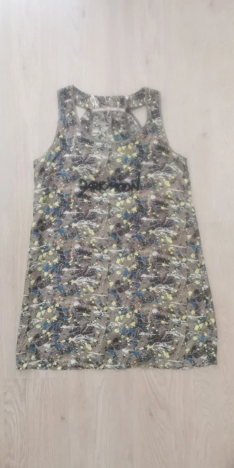 Silvian Heach Damen Kleid Etuikleid Frontprint ärmellos mehrfarbig XL Neu - Bild 2 von 4