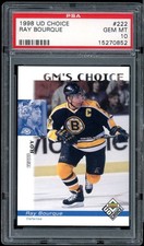 1998-99 UD Choice #222 Ray Bourque PSA 10 Gem Mint
