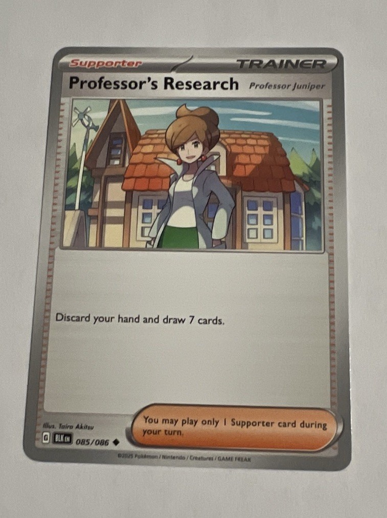 Professor’s Research 085/086 SV Black Bolt Regular Pokémon Card NM English