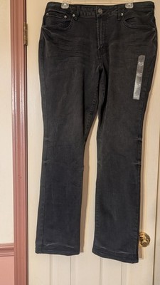 Rue 21 Mens New Supreme Flex Straight Leg Black Jeans 36/34