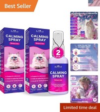 Calming Pheromone Spray for Cats - 60ml 2 Pack - Reduces Stress  Scratching