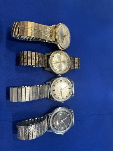 Vintage Men’s Electric Watch Lot Timex Benrus
