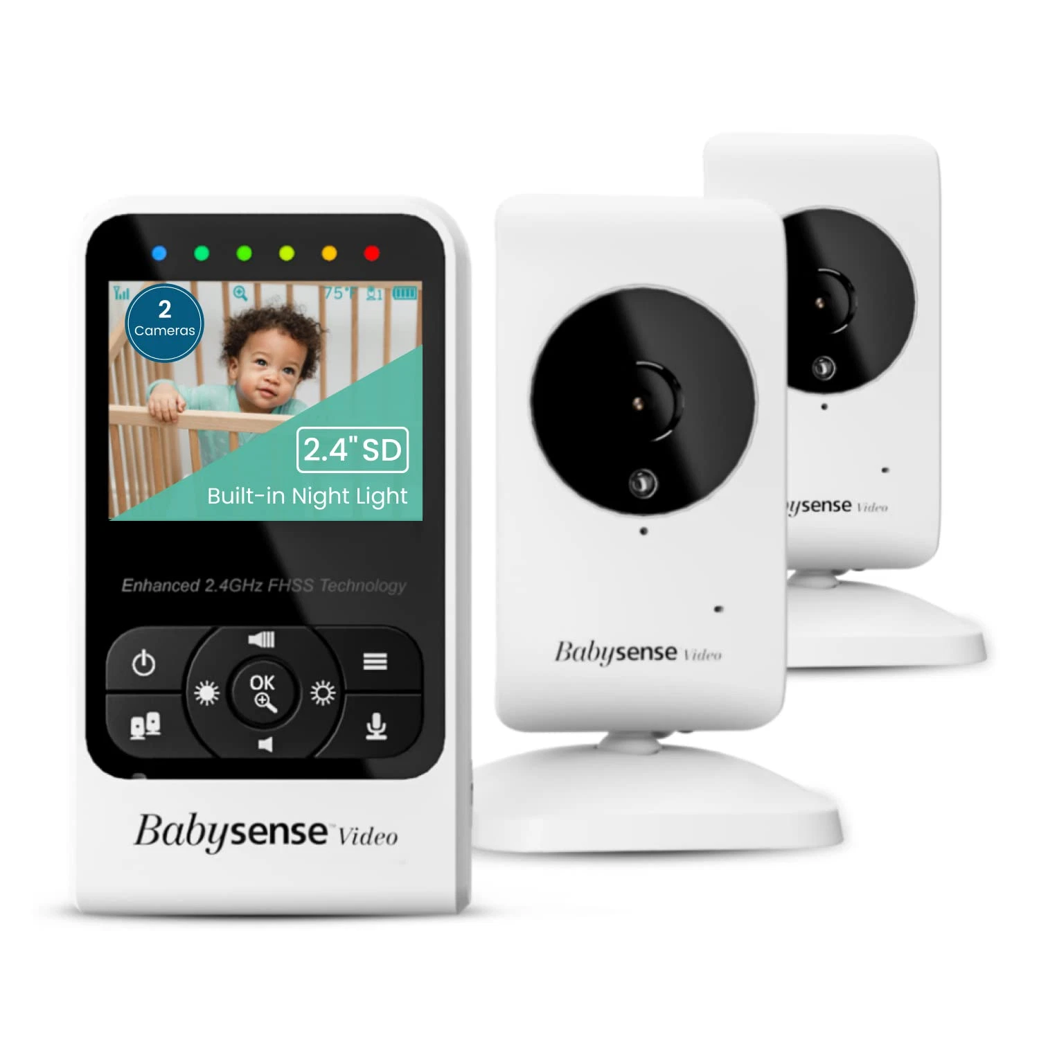 NEW Video Baby Monitor with Camera and Audio, Supplied with Two Cameras, Long Ra