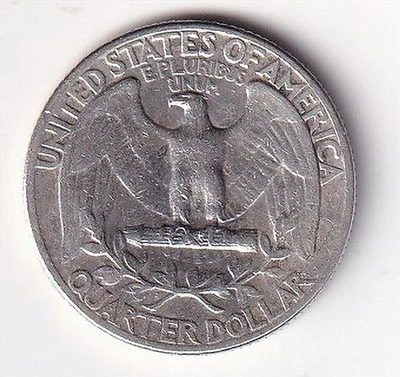 Pièce de WASHINGTON QUARTER DOLLAR 1945 ETATS UNIS Argent - Photo 1/2