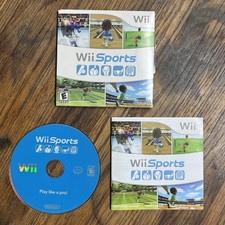 Nintendo Wii Sports CIB Cardboard Sleeve Complete + Manual Tested Wii